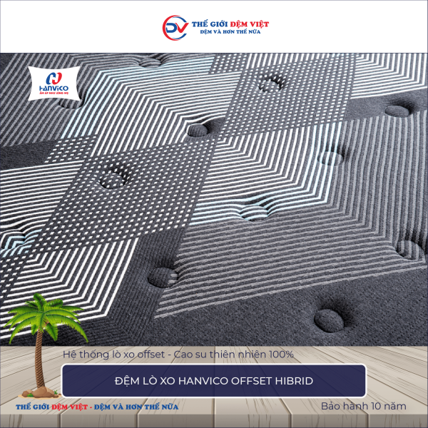 Đệm lò xo Hanvico OFFSET HIBRID 2